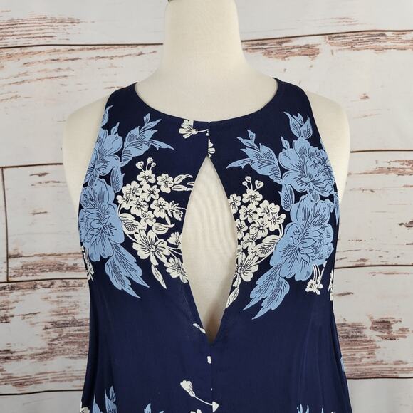Revolve Privacy Please Lexington Swing Dress Athena Blue Print Size XS - Picture 4 of 6